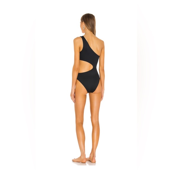 Beach Riot Celine Cutout One-Shoulder One-Piece Swimsuit, Black, Small, $148 - Picture 9 of 9